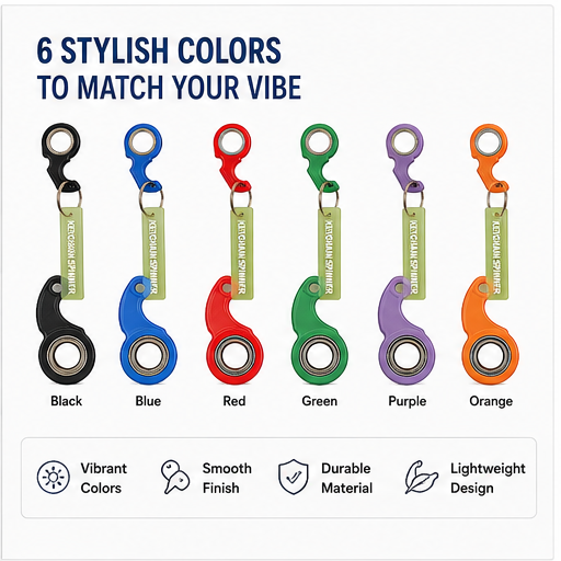 DIVERSE DEPOT™ - Keychain Stress Relief Spinner
