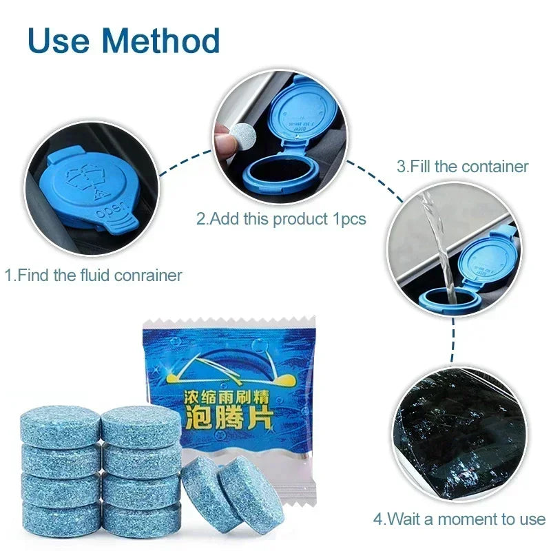 DIVERSE DEPOT™ - Car Windshield Cleaning Tablets
