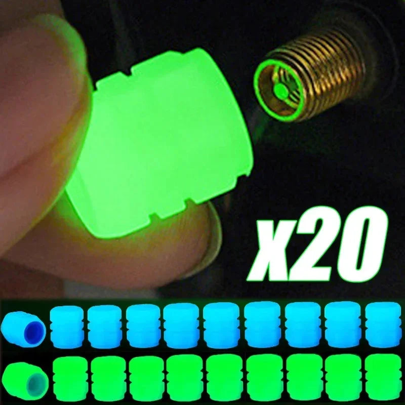 DIVERSE DEPOT™ - Night Glow Tire Valve Caps