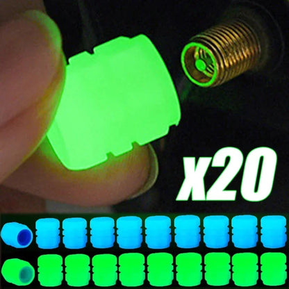 DIVERSE DEPOT™ - Night Glow Tire Valve Caps