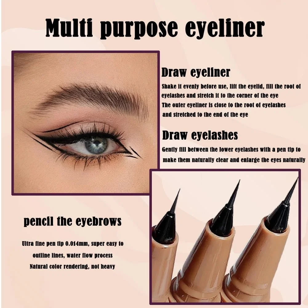 DIVERSE DEPOT™ - Ultra Fine Waterproof Liquid Eyeliner Pen