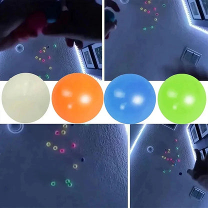 DIVERSE DEPOT™ - Glow Sticky Wall Ceiling Ball Toy
