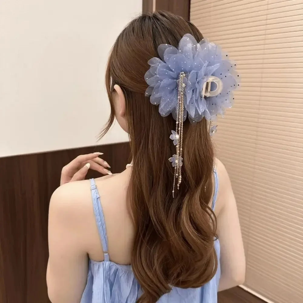 DIVERSE DEPOT™ - Premium Stylish Flower Hair Clip | Imported Quality
