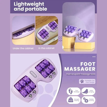 DIVERSE DEPOT™ - Dual Roller Relaxing Foot Therapy Massager