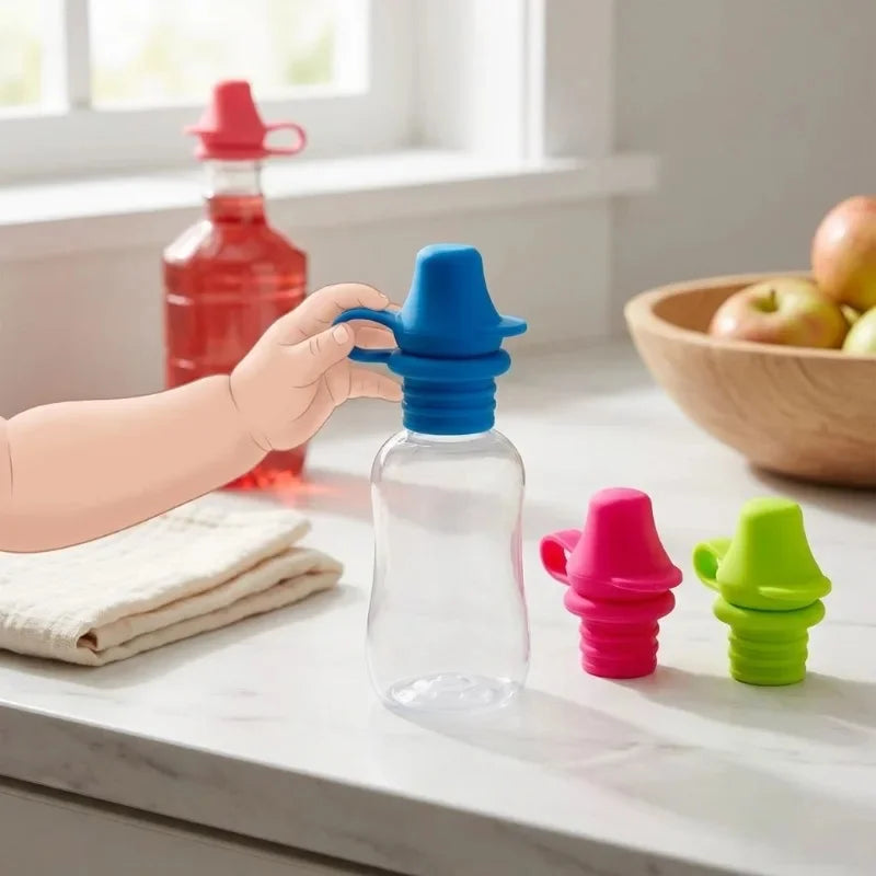 DIVERSE DEPOT™ - Silicone Kids Bottle Spout Caps