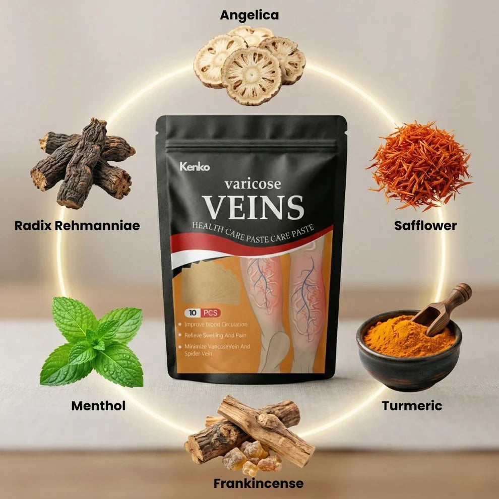 Kenko Spider & Varicose Vein Patches | Natural Herbal