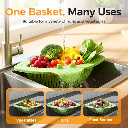 DIVERSE DEPOT™ - Kitchen Sink Corner Strainer Basket