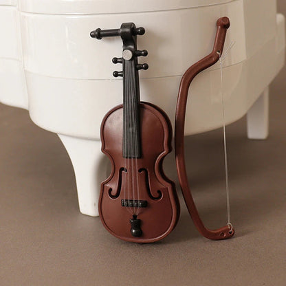 DIVERSE DEPOT™ - Mini Violin Toy Music Playing Model