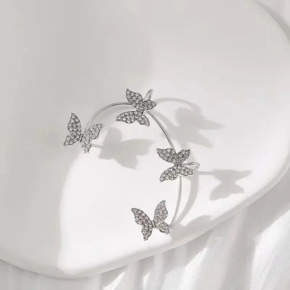 DIVERSE DEPOT™ - Crystal Butterfly Ear Wrap Earrings
