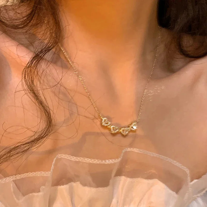 DIVERSE DEPOT™ - 2 in 1 Premium Clover Heart Necklace | Imported Quality
