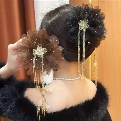 DIVERSE DEPOT™ - Premium Stylish Flower Hair Clip | Imported Quality