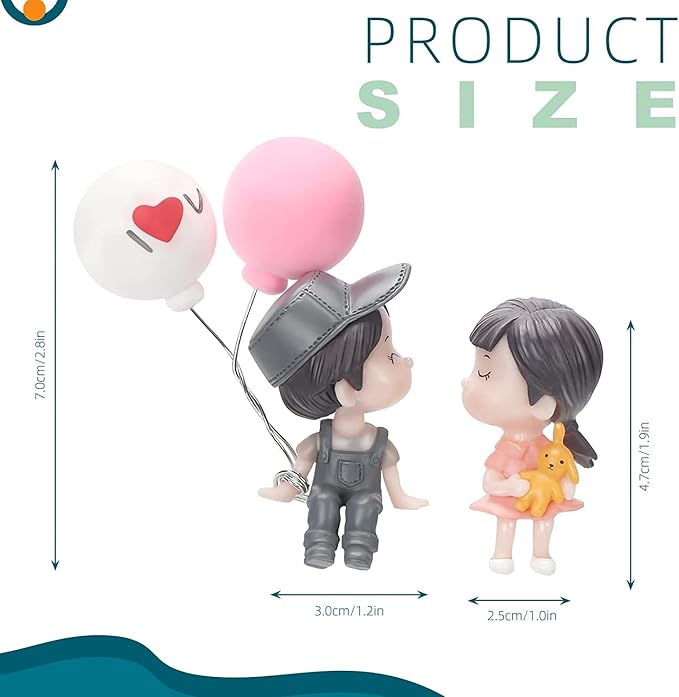 DIVERSE DEPOT™ - Car Decoration Cute Cartoon Couples