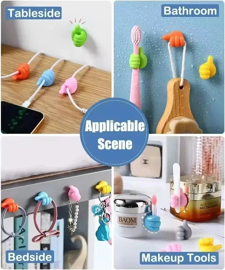 DIVERSE DEPOT™ - Silicone Cable Organizer Thumb Clips