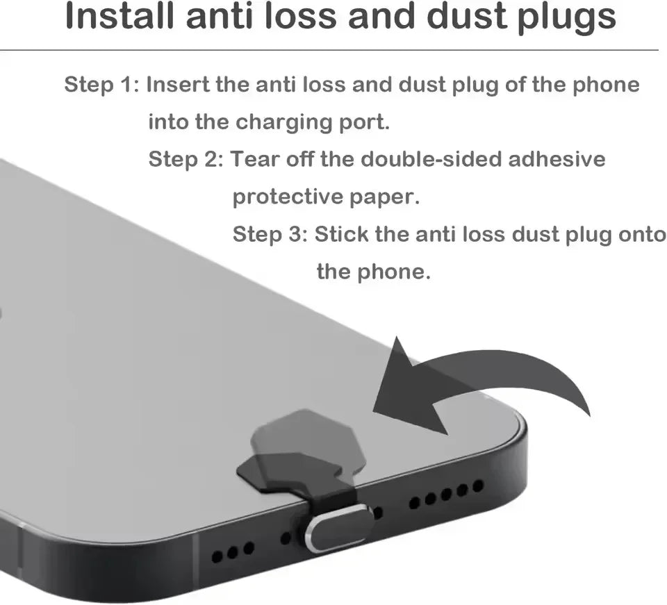 DIVERSE DEPOT™ - Phone Charging Port Dust Protector