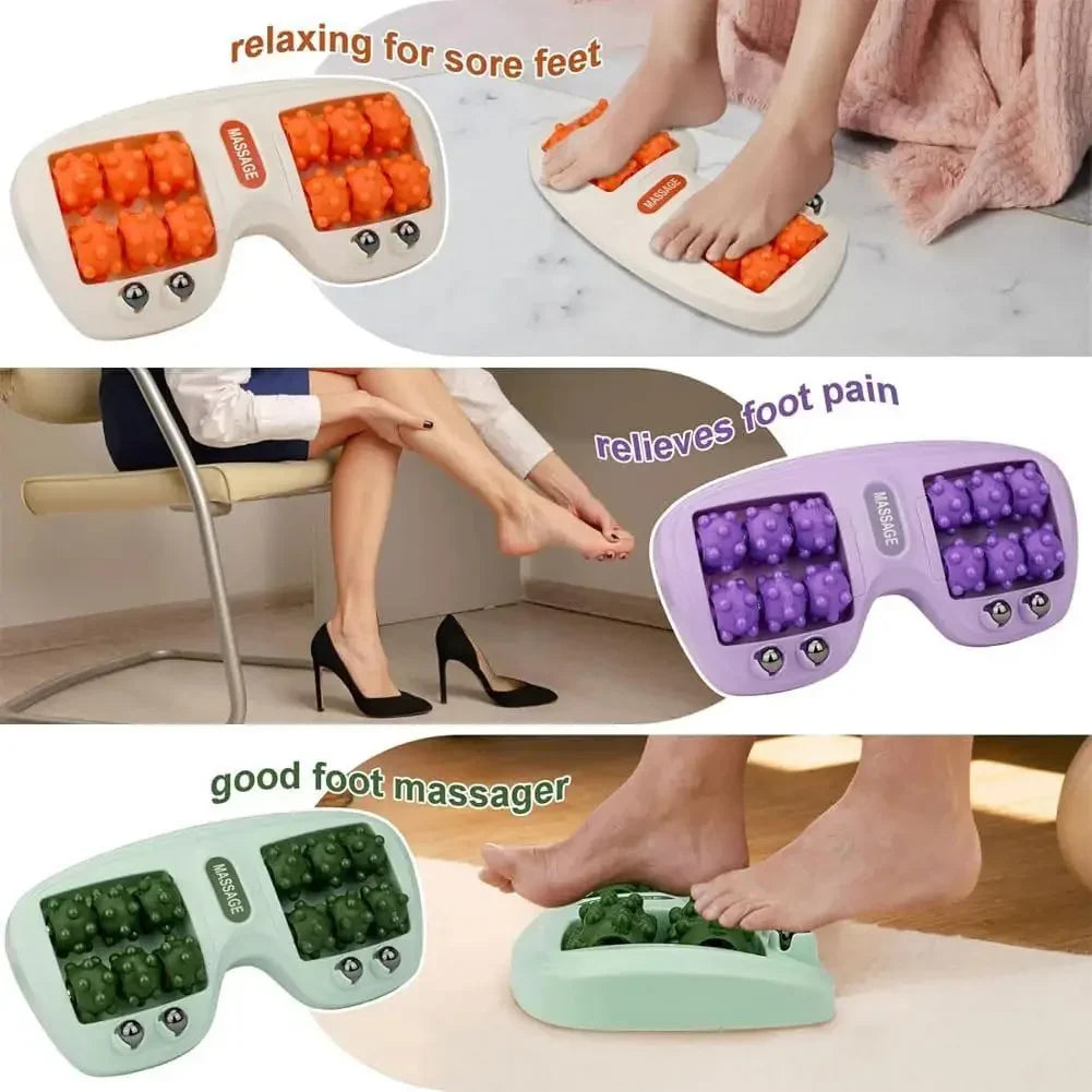 DIVERSE DEPOT™ - Dual Roller Relaxing Foot Therapy Massager