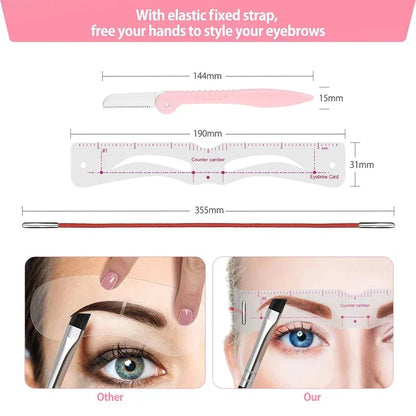 DIVERSE DEPOT™ - Perfect Eyebrow Shaping Stencil Kit