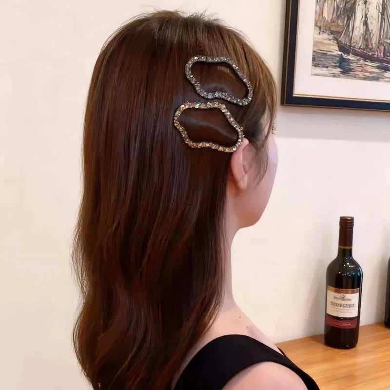 DIVERSE DEPOT™ - Rhinestone Hair Clip Stylish Bun Holder