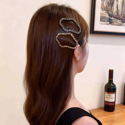 DIVERSE DEPOT™ - Rhinestone Hair Clip Stylish Bun Holder