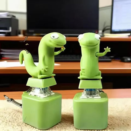 Funny Light-Up Lizard Keychain