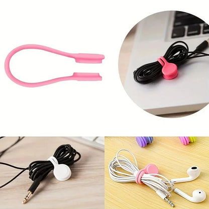 DIVERSE DEPOT™ - Magnetic Cable Organizer Reusable Tie Clips