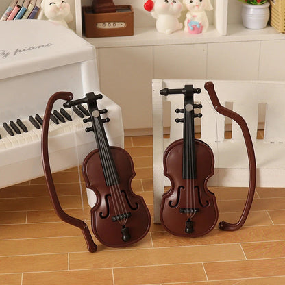 DIVERSE DEPOT™ - Mini Violin Toy Music Playing Model