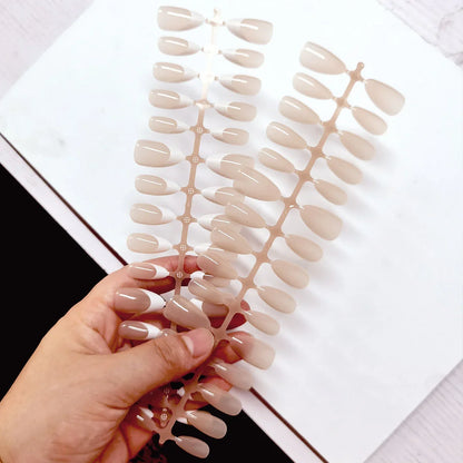 DIVERSE DEPOT™ - Elegant French Glow Nail Set