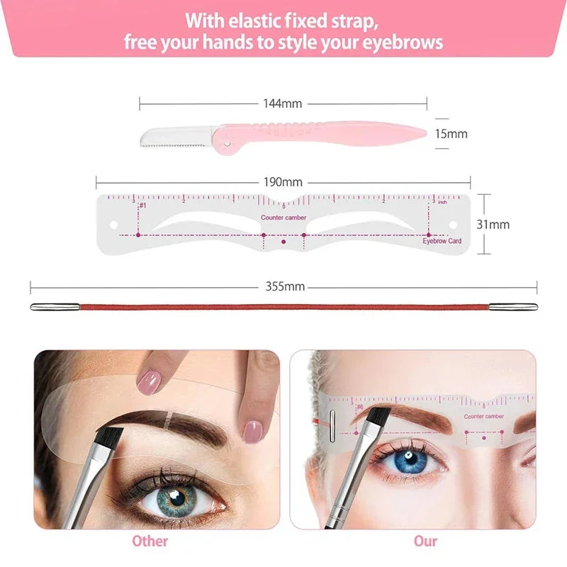 DIVERSE DEPOT™ - Perfect Eyebrow Shaping Stencil Kit