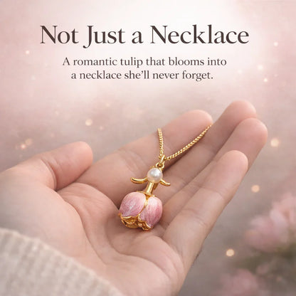 DIVERSE DEPOT™ - Rose Flower Blowing Necklace
