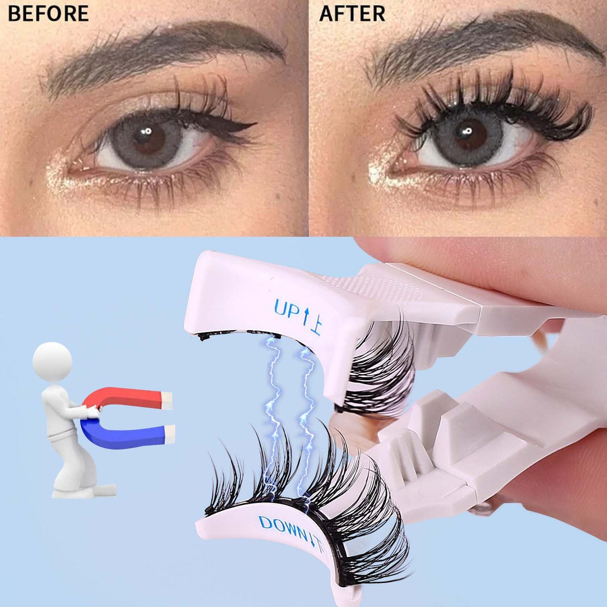 DIVERSE DEPOT™ Instant Glam Magnetic Eyelashes