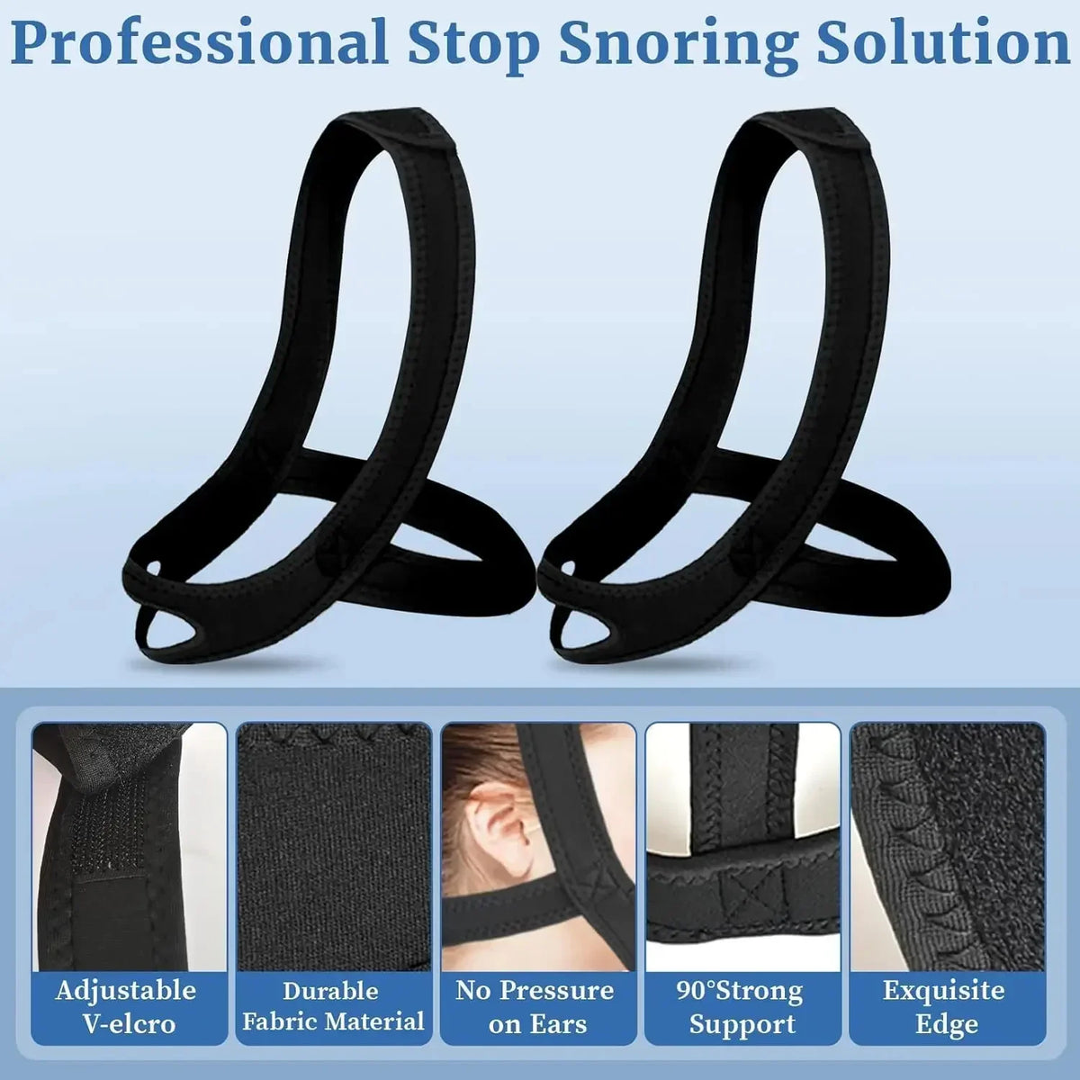 DIVERSE DEPOT™ - Anti Snoring Chin Strap Sleep Support