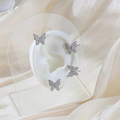 DIVERSE DEPOT™ - Crystal Butterfly Ear Wrap Earrings