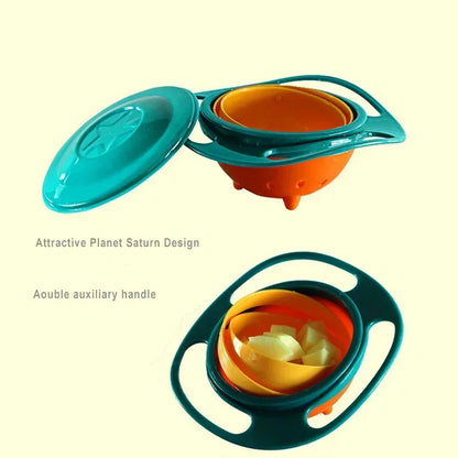 DIVERSE DEPOT™ - 360° Rotating Baby Gyro Snack Bowl