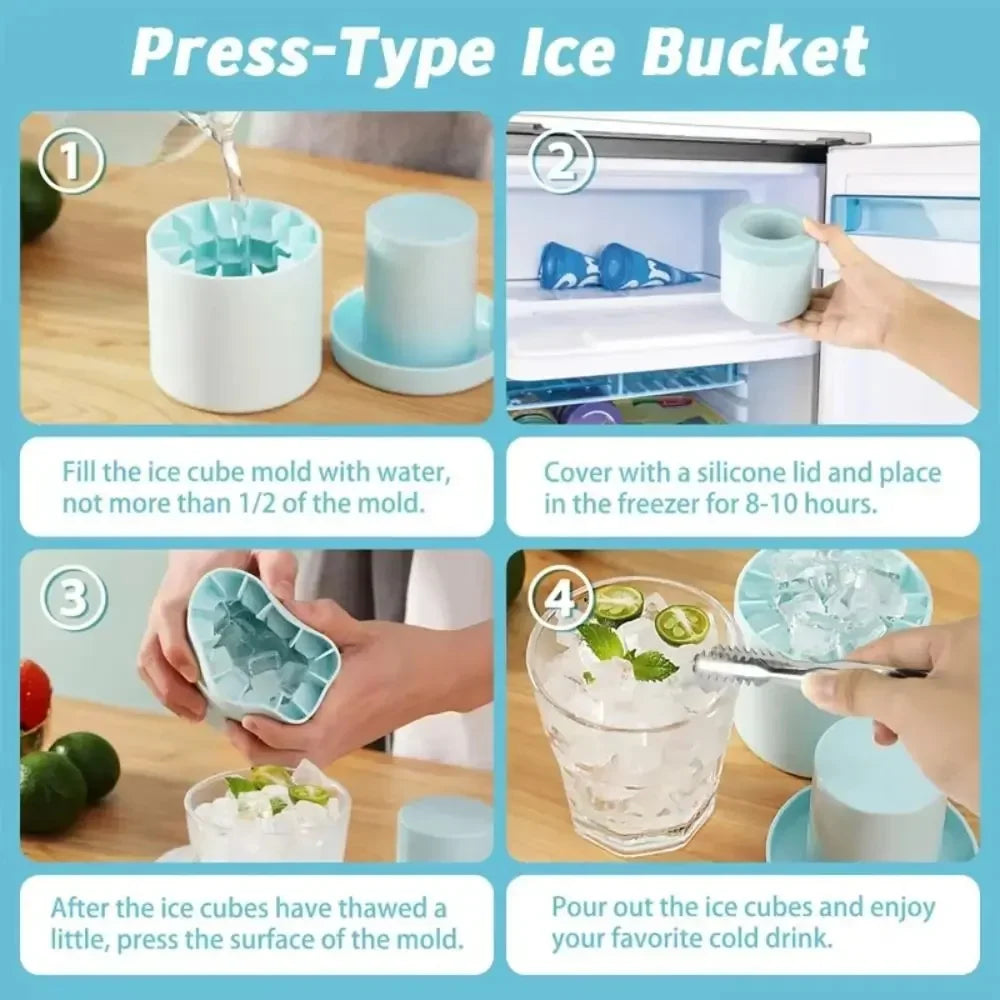 DIVERSE DEPOT™ - Quick Portable Ice Cube Maker Cup