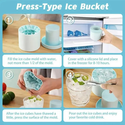 DIVERSE DEPOT™ - Quick Portable Ice Cube Maker Cup