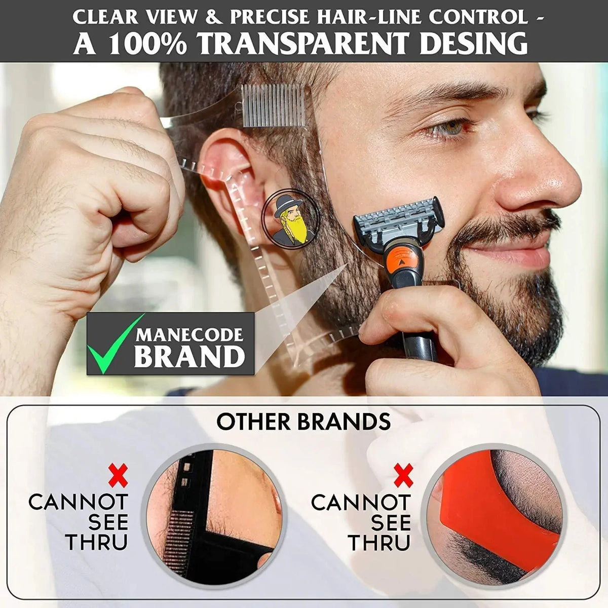 DIVERSE DEPOT™ - Perfect Beard Shape Guide Tool