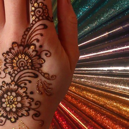 DIVERSE DEPOT™ - Sparkle Shine Glitter Mehndi Set