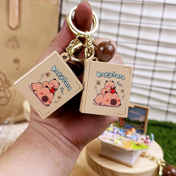 DIVERSE DEPOT™ - 3D Capibara Mini Keychain