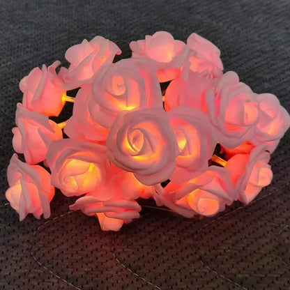 DIVERSE DEPOT™ - Pink Rose Fairy Decoration String Lights