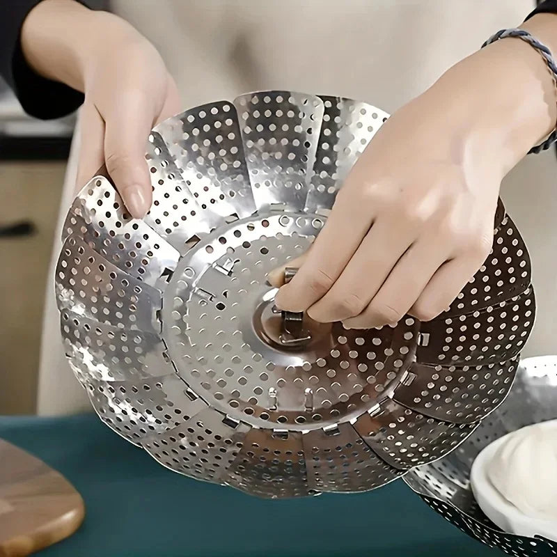 DIVERSE DEPOT™ - Stainless Steel Expandable Steamer Basket
