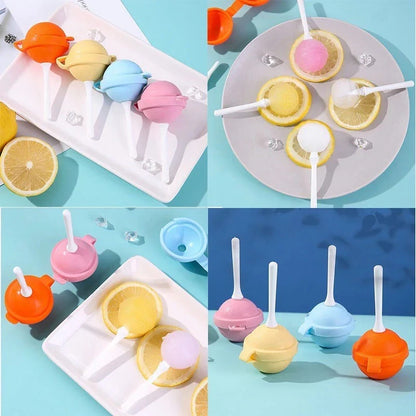 DIVERSE DEPOT™ - Silicone Lollipop Ice Cream Maker Mould