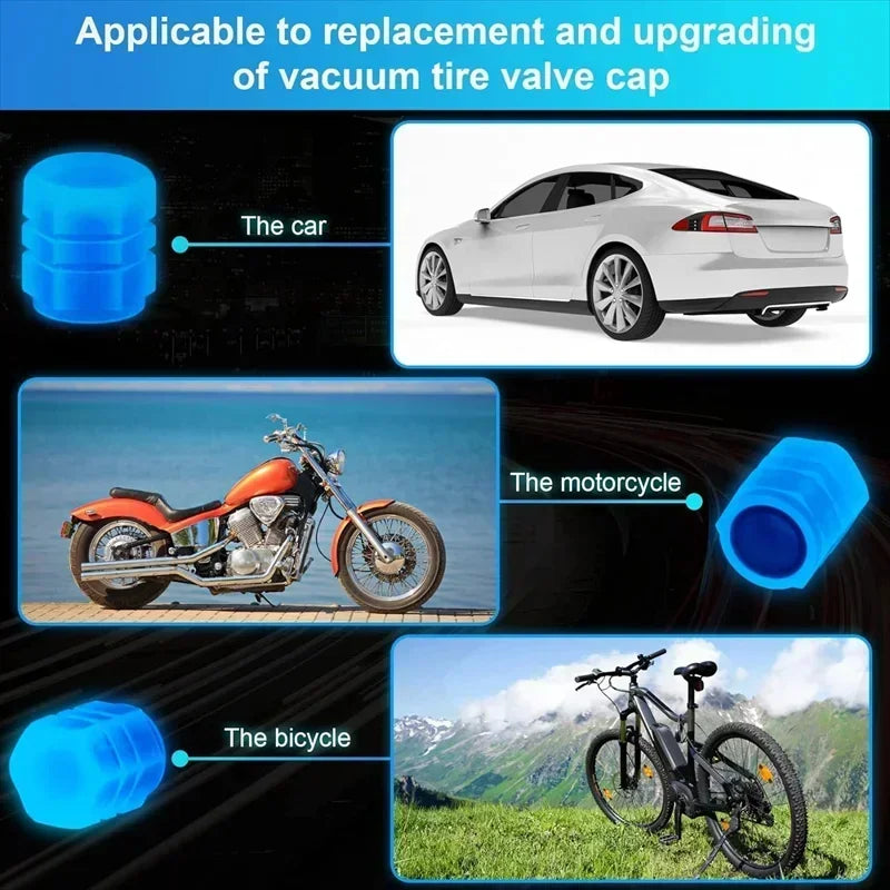 DIVERSE DEPOT™ - Night Glow Tire Valve Caps