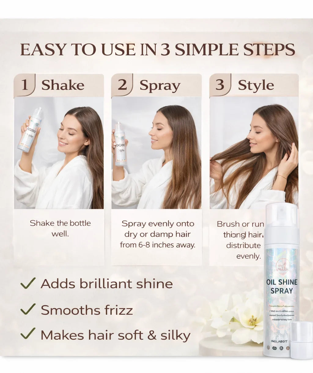 DIVERSE DEPOT™ - Instant Shine Hair Finishing Spray | Imported Quality