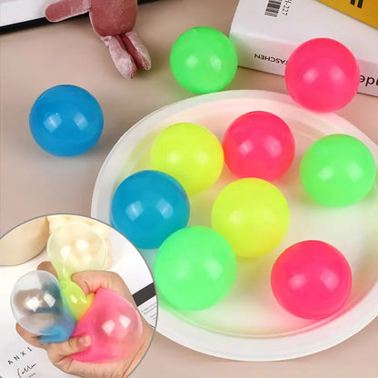 DIVERSE DEPOT™ - Glow Sticky Wall Ceiling Ball Toy (Copy)