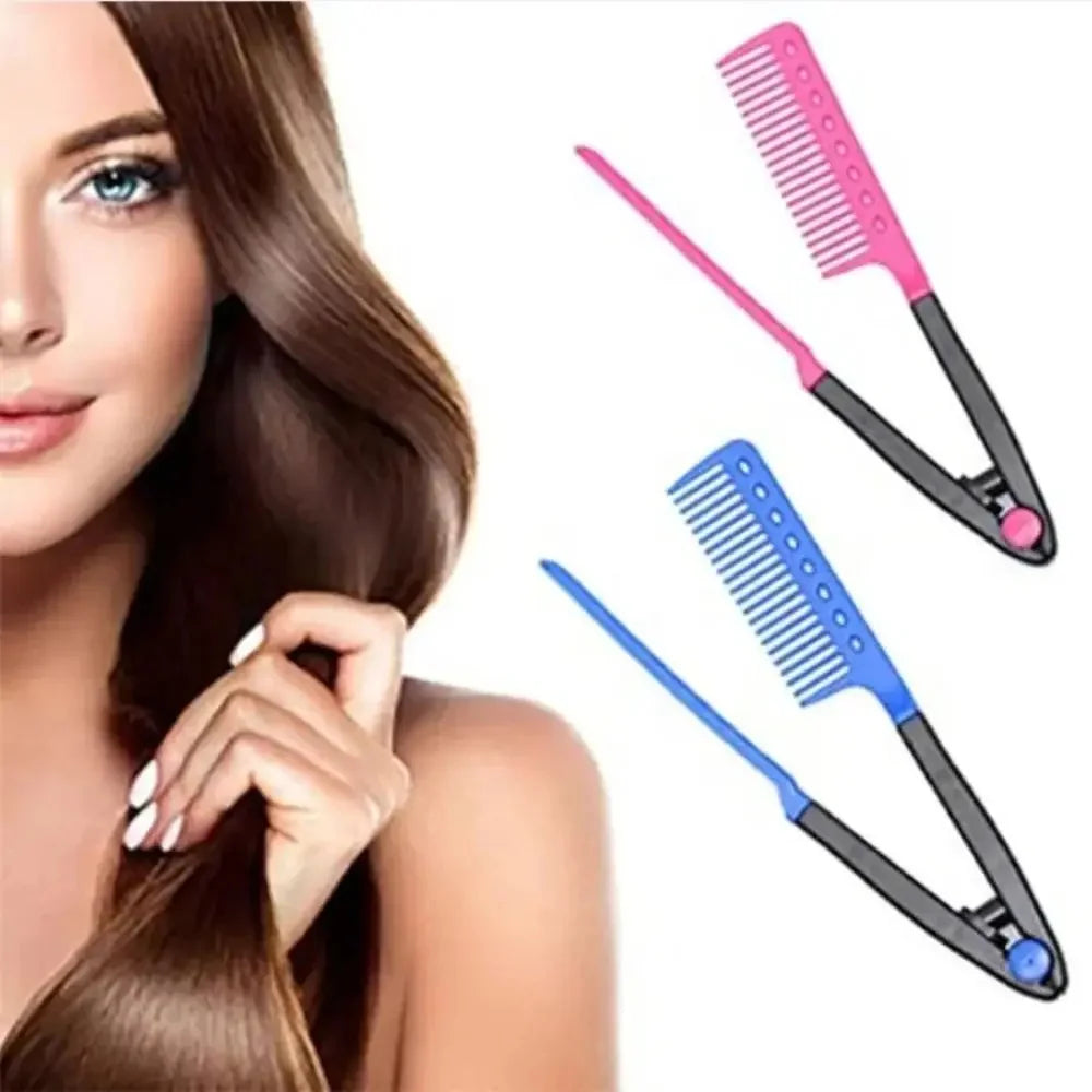 DIVERSE DEPOT™ - V Shape Hair Straightening Comb