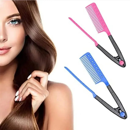 DIVERSE DEPOT™ - V Shape Hair Straightening Comb