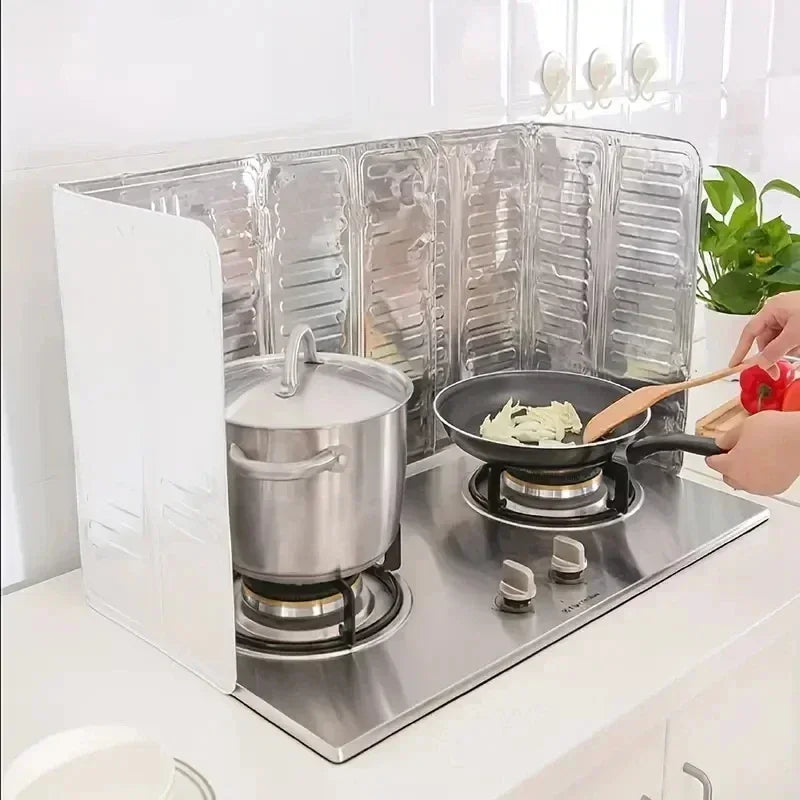 DIVERSE DEPOT™ - Foldable Aluminum Stove Splatter Guard | Imported Quality