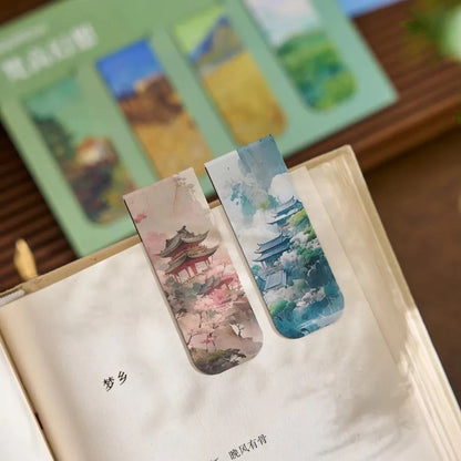 Aesthetic Magnetic Reading Bookmark Set
