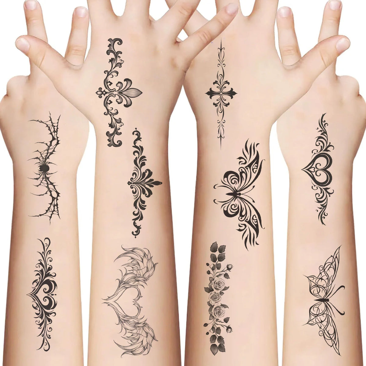 DIVERSE DEPOT™ Easy Apply Fashion Body Art Stickers