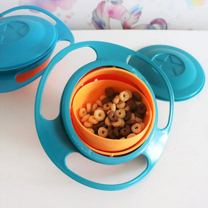 DIVERSE DEPOT™ - 360° Rotating Baby Gyro Snack Bowl