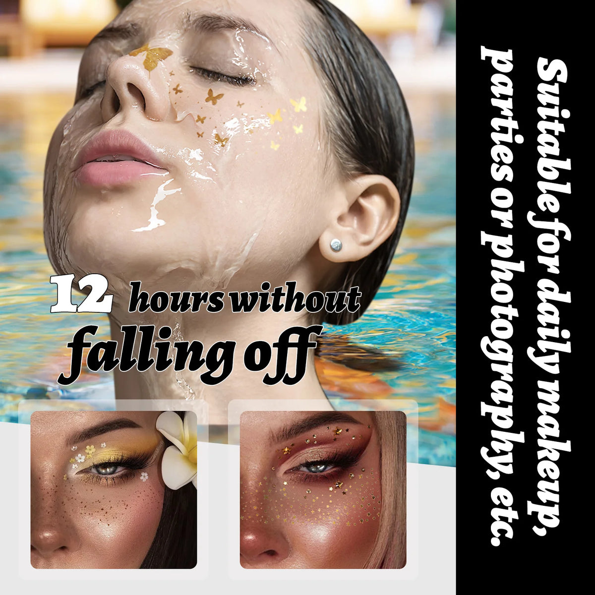 DIVERSE DEPOT™ - Face Glitter Beauty Stickers